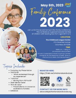 Event flyer for Family Conference 2023
